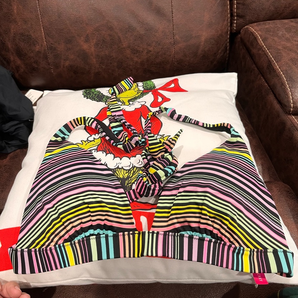 Victoria's Secret Multicolor Striped Bikini Top
